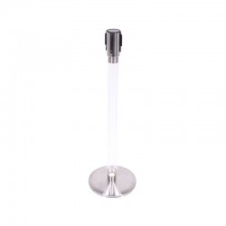 不銹鋼拉帶柱 透明亞加力膠柱身